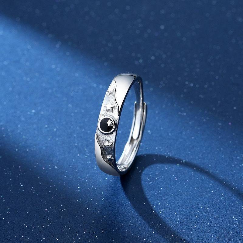 engagement ring for him silver