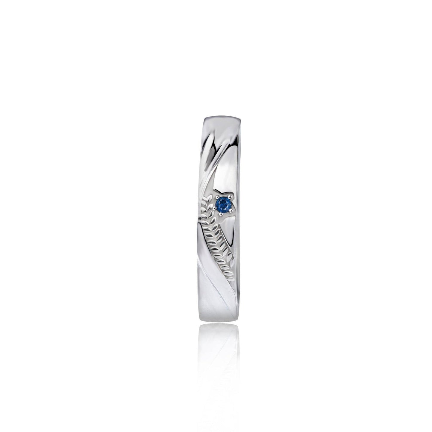 925 STERLING SILVER Starry Sea Wheat Ear Couple Rings - Sterling Love