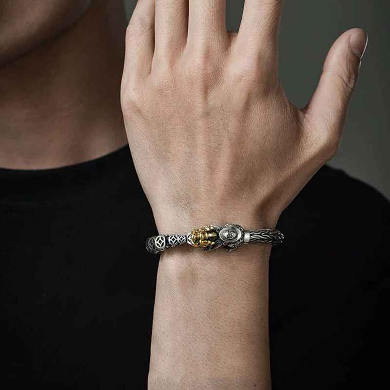 mens silver bracelet