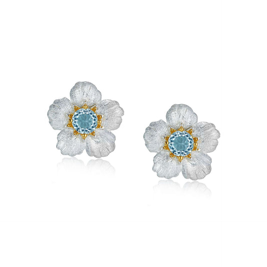 topaz stud earrings