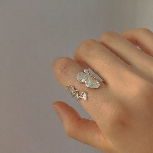 leaf engagement ring