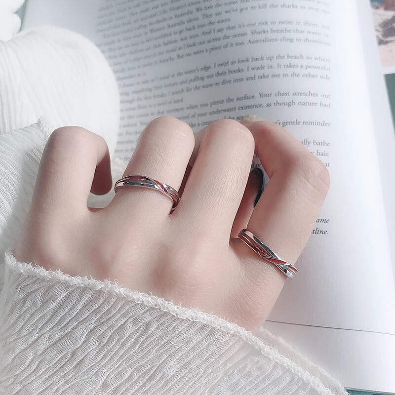 sterling silver matching rings