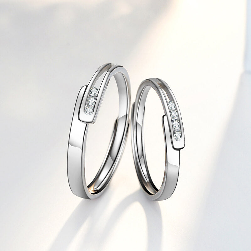 925 sterling silver matching rings