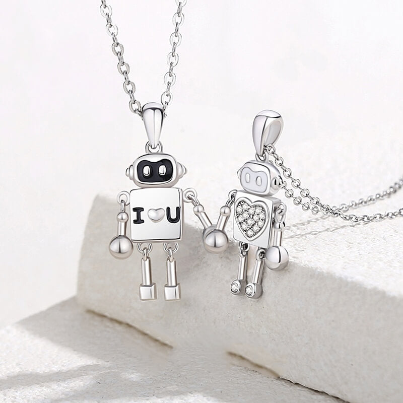 Matching robot necklaces