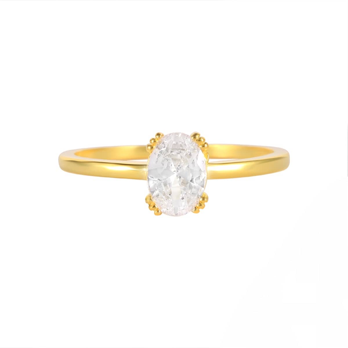 Oval Cut Engagement Ring Set