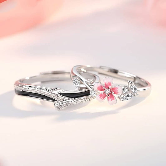 sakura couple rings