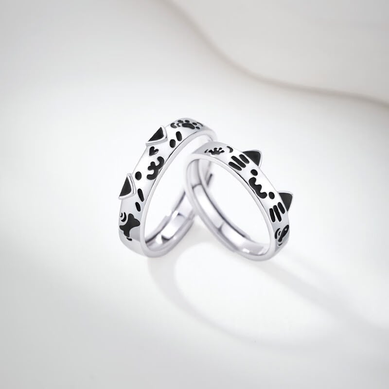 Adorable Cat & Dog Matching Rings