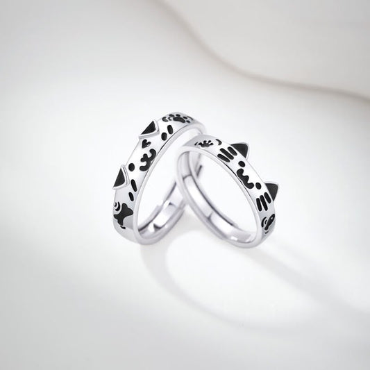 Adorable Cat & Dog Matching Rings