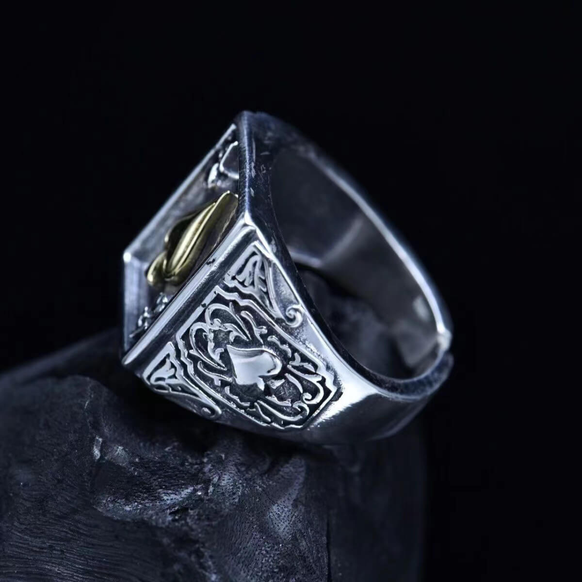 mens statement ring