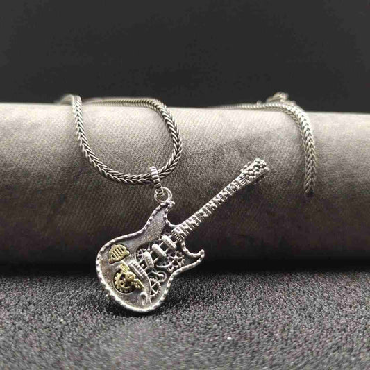 Electric Guitar Pendant Necklace