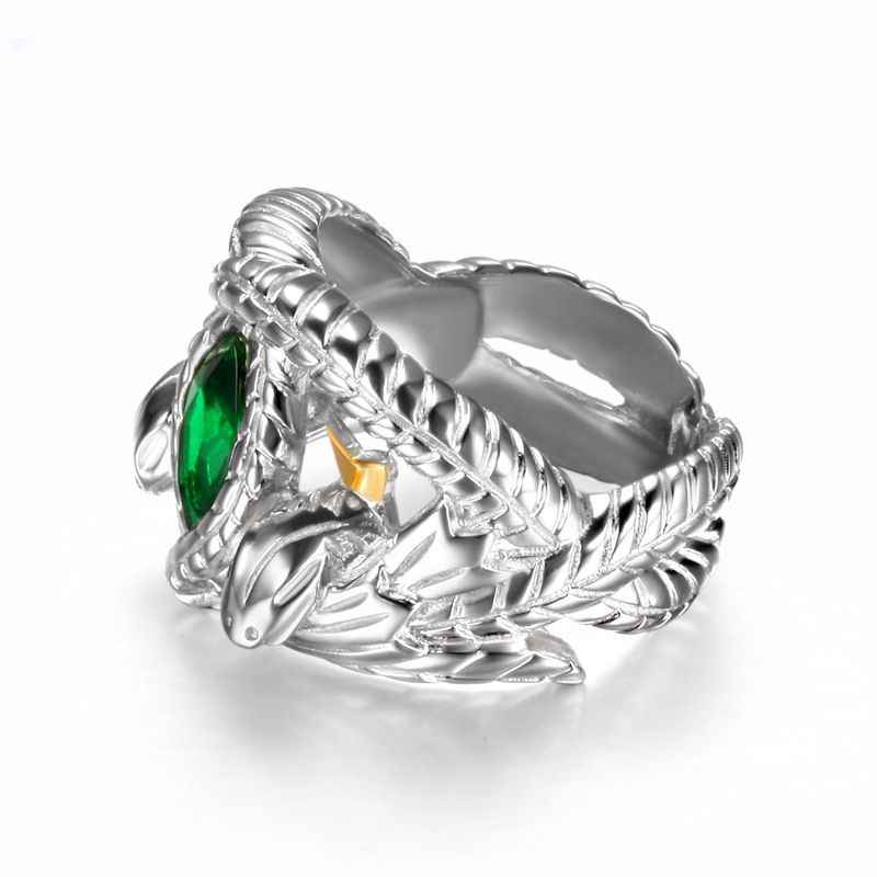 925 Sterling Silver Aragorns Ring of Barahir Silver from The Lord of The Rings, Two Snake Crown Ring, Aragorn King Of Gondor