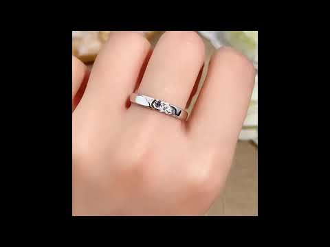 Sun & Moon Two Tone Matching Rings – SterlingLoves