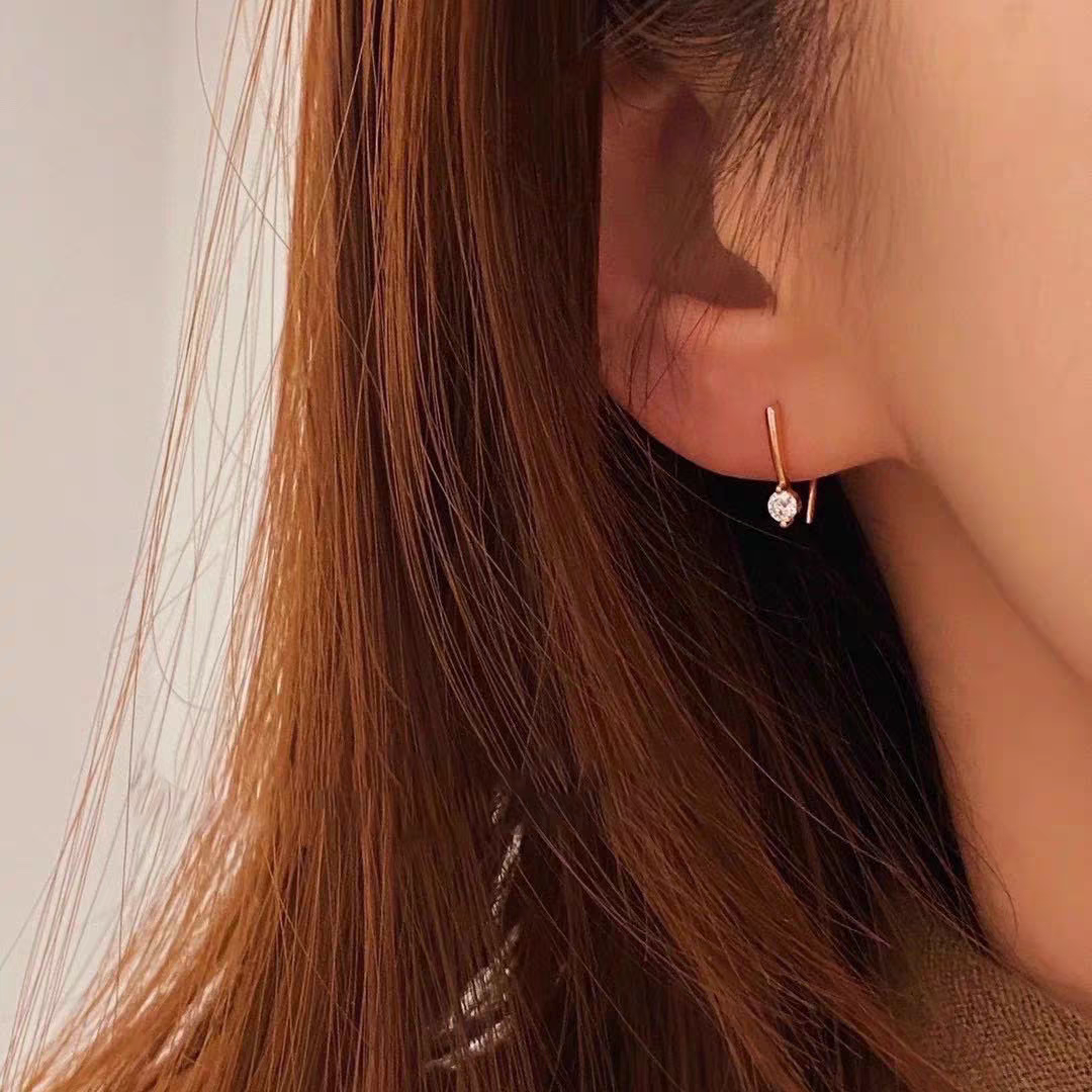 moissanite high heel earrings